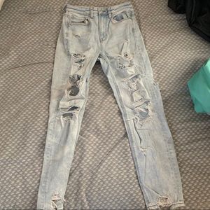 AE Ripped Stretch Mom Jean